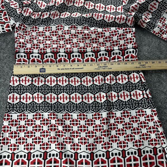 Calvin Klein Dress Womens 6 Drawstring Adjustable Waist Shirt Dress Geometric - Picture 10 of 11